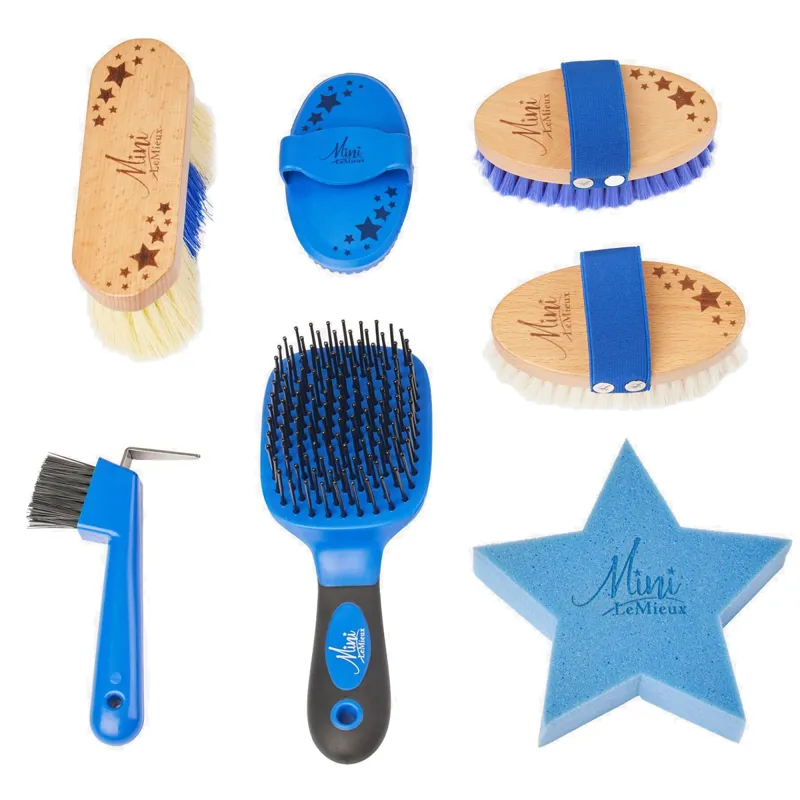 LeMieux Mini Grooming Set - Benetton Blue-3